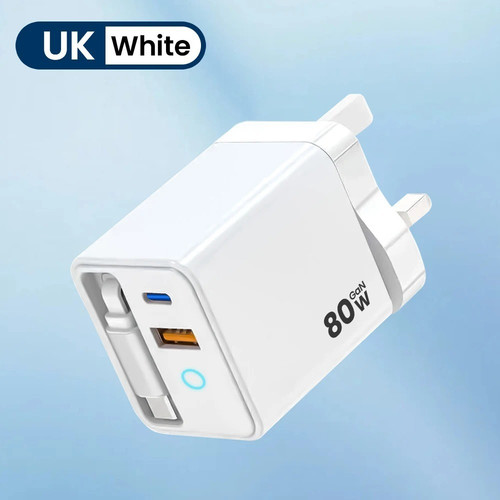 Gan usb charger plug fast - uk,