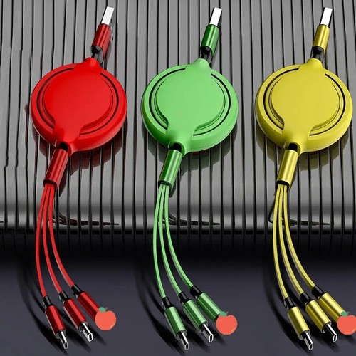 Retractable data usb charger - data, 3