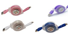 Retractable LED USB Charger