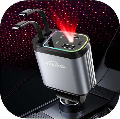 Retractable car charger - car,