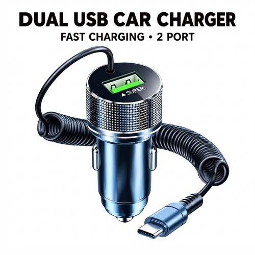 Usb car charger 12v fast - car,