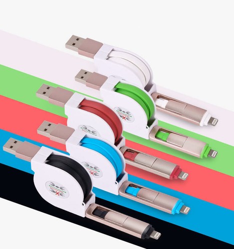 Dual 2in1 retractable - , usb