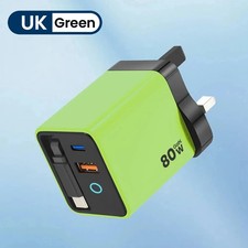 GaN USB Charger Plug UK Fast