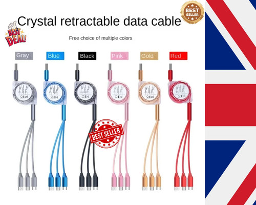 Retractable multi usb - 3, in