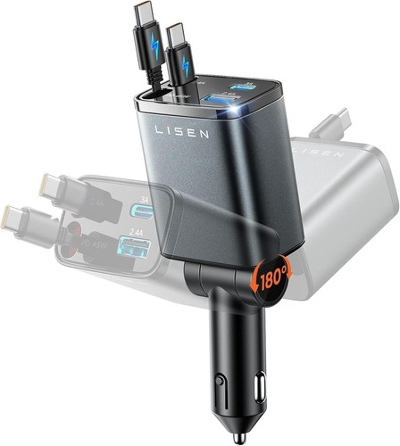 Lisen 84w retractable usb - lisen,