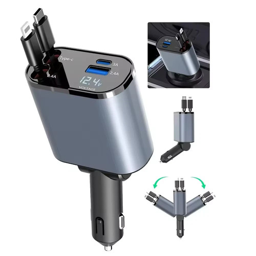 Car charger 4in1 - car, 120w