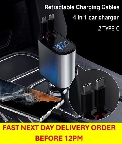 Retractable fast car charger - retractable,