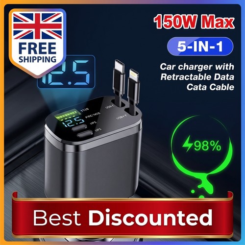 Retractable car charger - in,