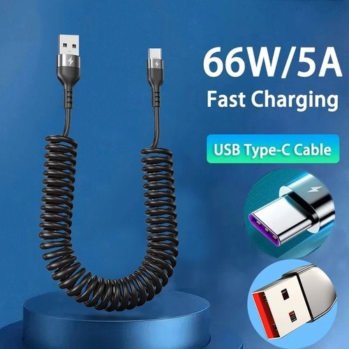 Coiled usb car - usb, c