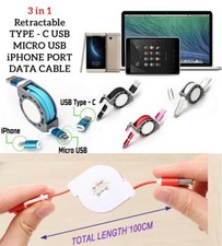 3 in 1 Retractable Charging